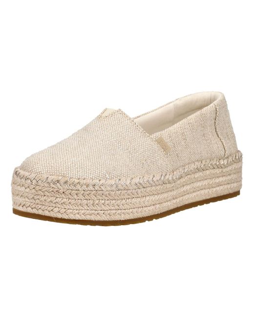 TOMS Natural Halbschuhe Textil Espadrille