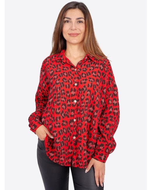 Seasons of April Red Bluse Leo Queen