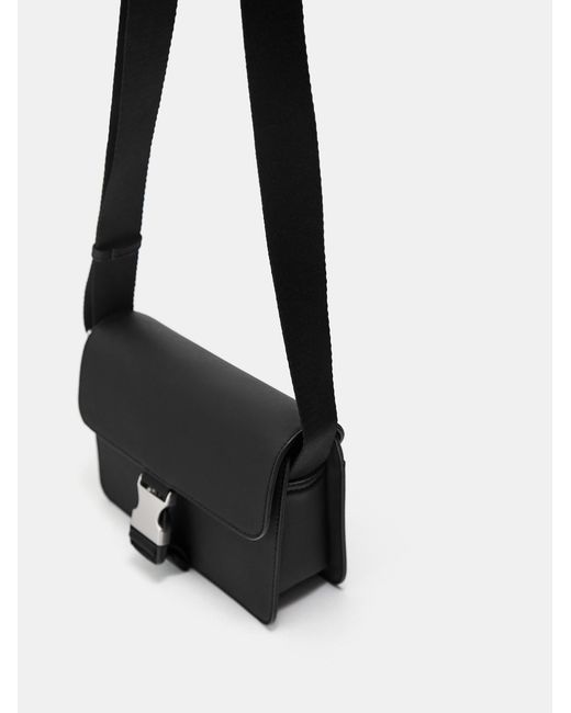 Pull&Bear Umhängetasche in Black für Herren
