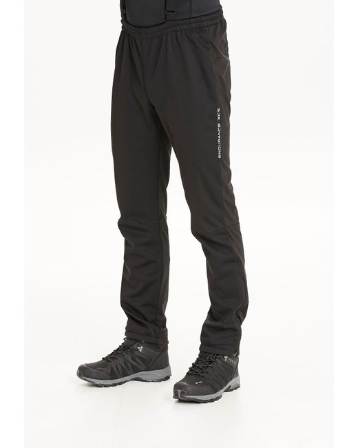 Endurance Softshellhose 'naval' in Black für Herren