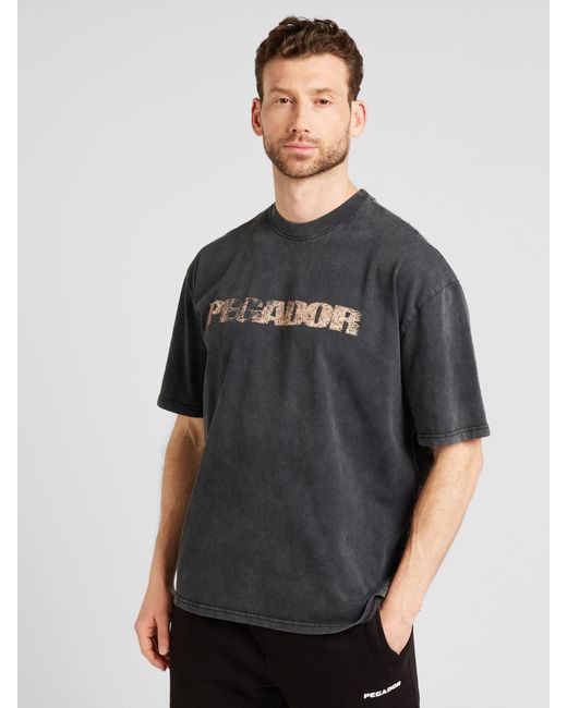 PEGADOR T-shirt 'filbert' in Black für Herren