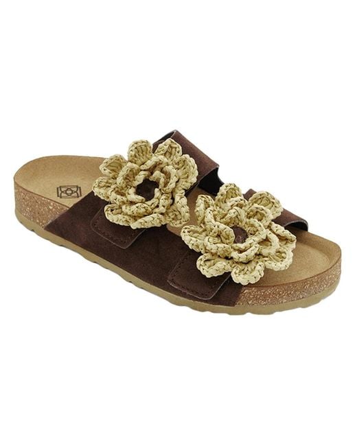 Desa Brown Pantolette Folien