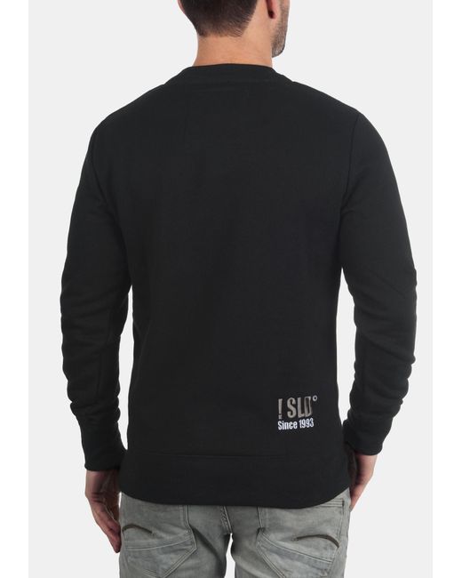 Solid Sweatshirt Benn in Black für Herren