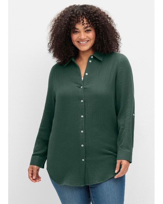 Sheego Green Bluse