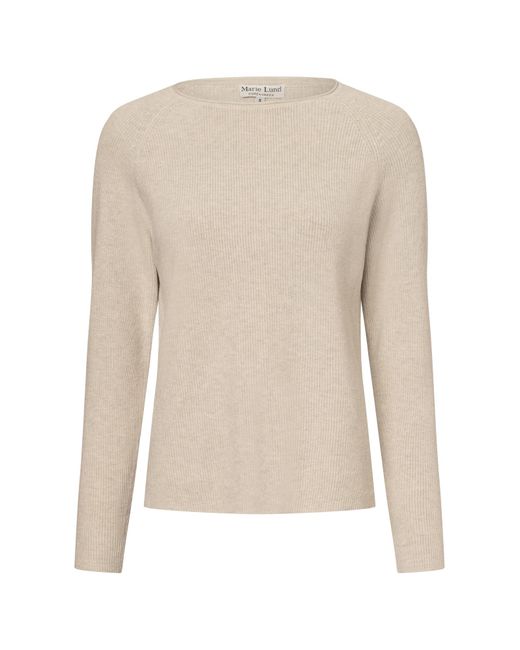 Marie Lund White Strickpullover Nak
