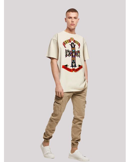 F4NT4STIC Shirt Guns N Roses Appetite For Destruction in Natural für Herren