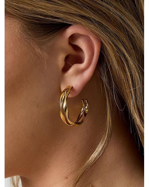 Cala Rose Metallic Ohrringe Twisted Wave