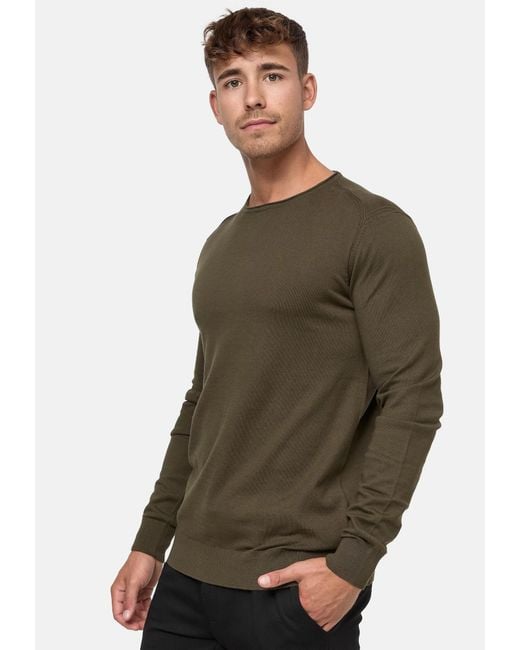 INDICODE Pullover Gamal in Green für Herren