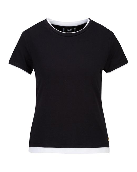 19V69 Italia by Versace Black T-Shirt 'Camilla'