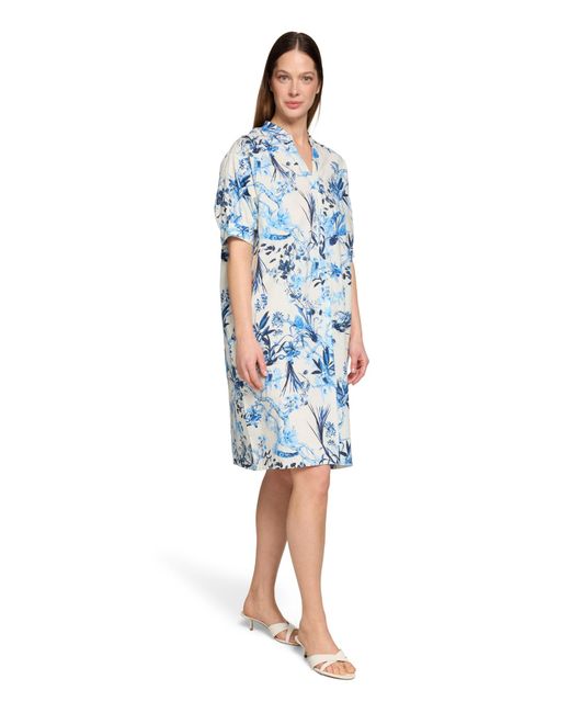 Vera Mont Blue Hemdblusenkleid Mit Knopfleiste
