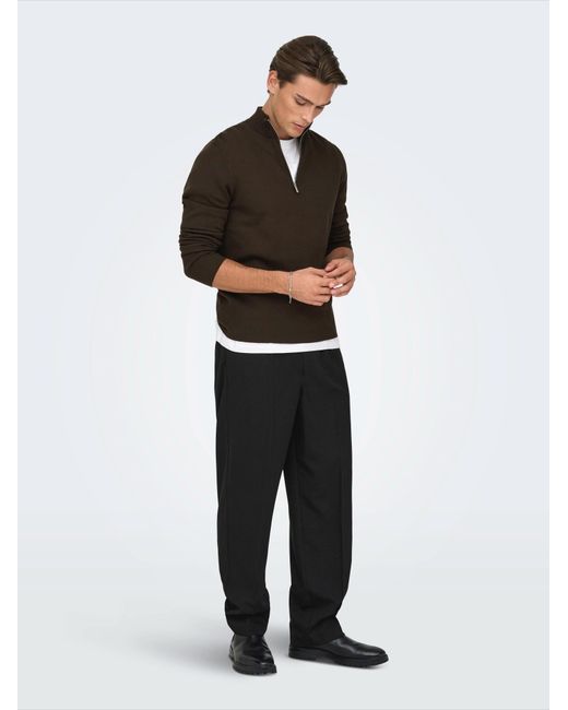 Only & Sons Pullover Onscooper in Brown für Herren