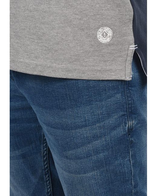 Solid Poloshirt 'corbin' in Blue für Herren