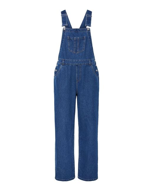 Pieces Blue Latzhose 'Pcfenna