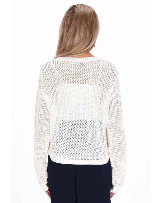 Usha White Pullover