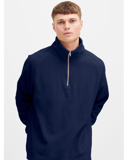 Solid Pullover Ibrahim in Blue für Herren
