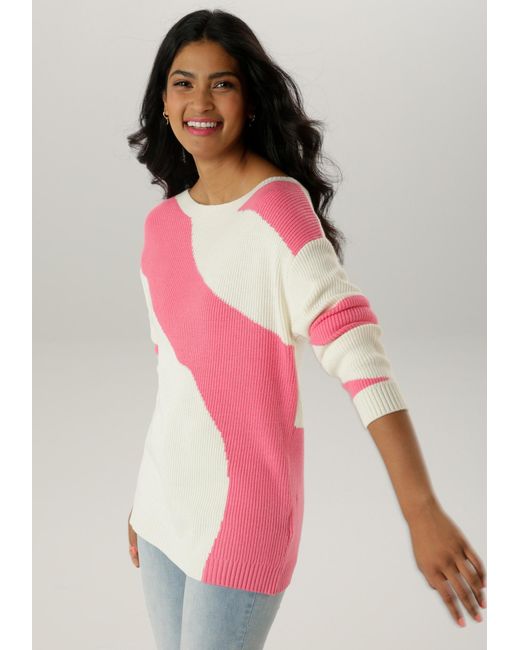 Aniston SELECTED Pink Pullover