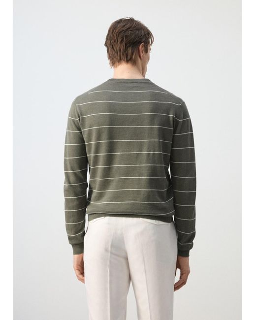 Mango Pullover Castor in Green für Herren