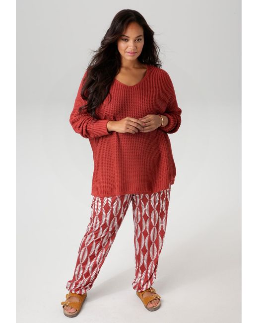 Aniston Red Pullover