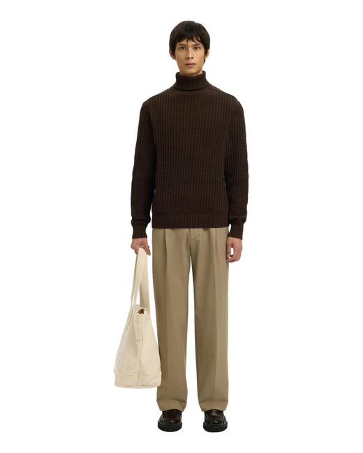 SELECTED Pullover Slhtom in Brown für Herren