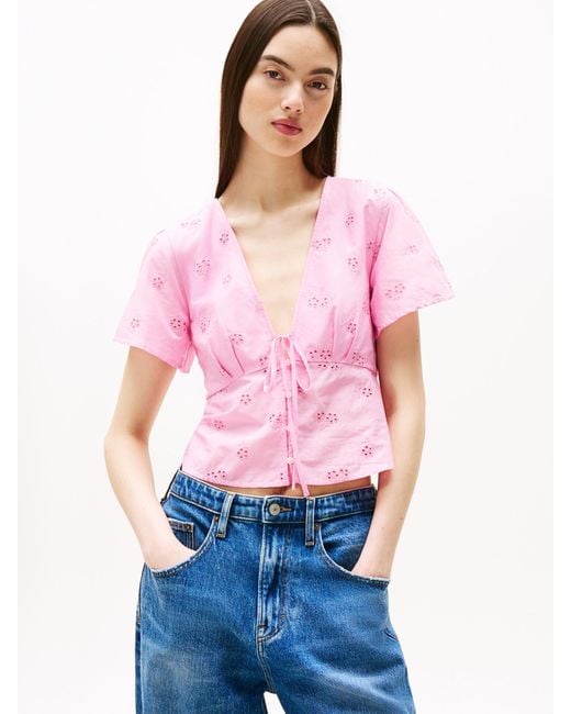 Tommy Hilfiger Pink Bluse