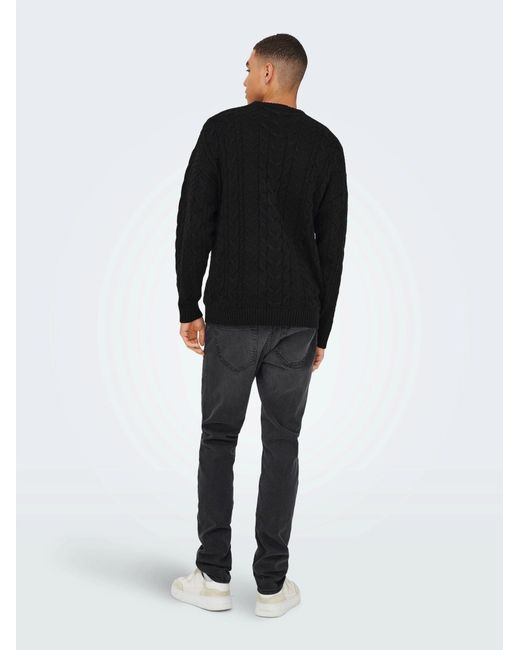 Only & Sons Pullover Onsmack in Black für Herren