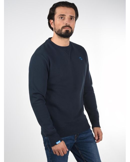 Solid Sweatshirt Benn in Blue für Herren