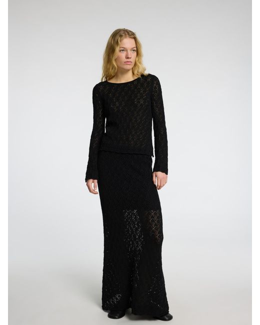 SELECTED Black Pullover 'Niva'