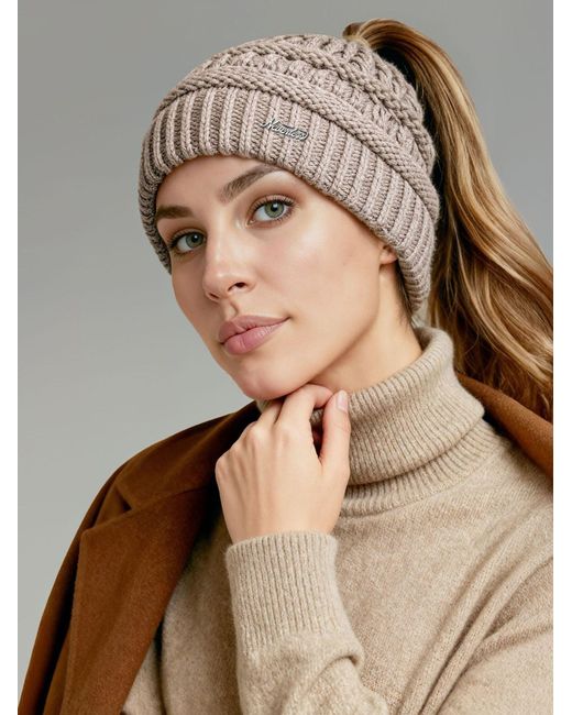 Neverless Natural Mütze 36928
