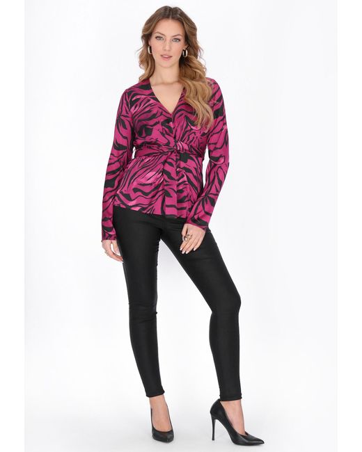 faina Purple Bluse
