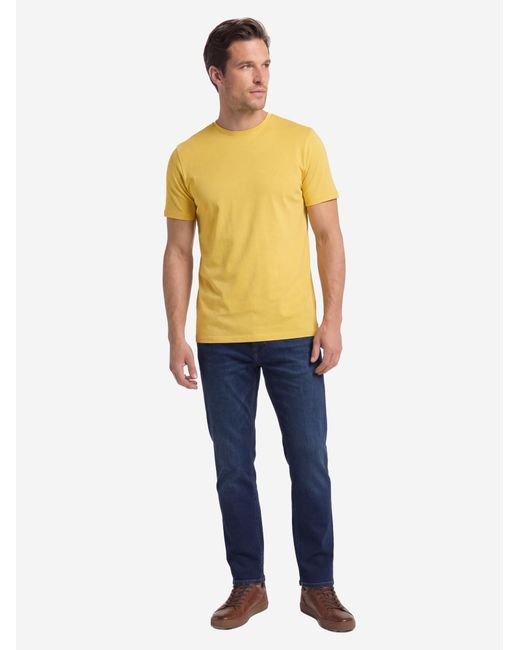 Redmond Shirt Basic in Yellow für Herren