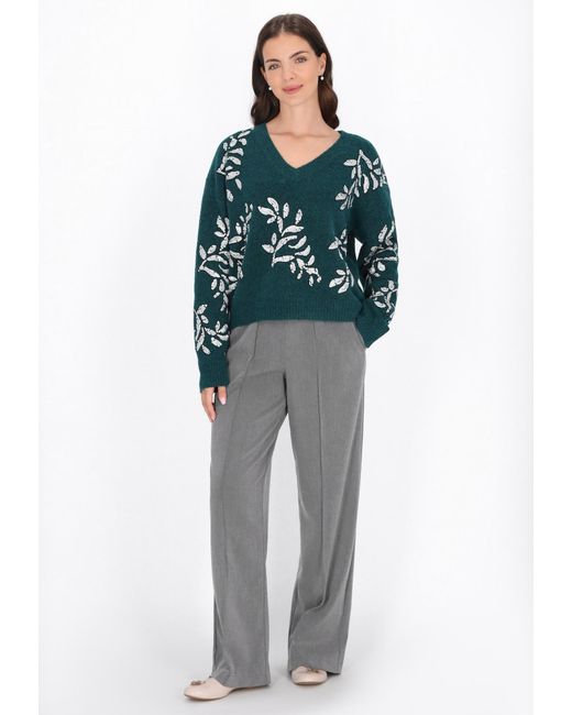 Usha Green Pullover