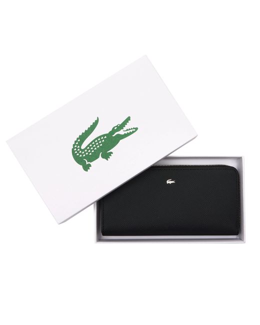 Lacoste Black Ö Geldbörse Lederimitat DAILY City Long Wallet