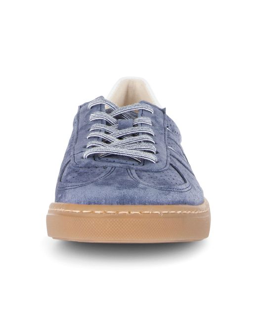 Gabor Blue DAVOS Sneaker, Freizeitschuh, Halbschuh, Schnürschuh mit Lochmuster, Weite H