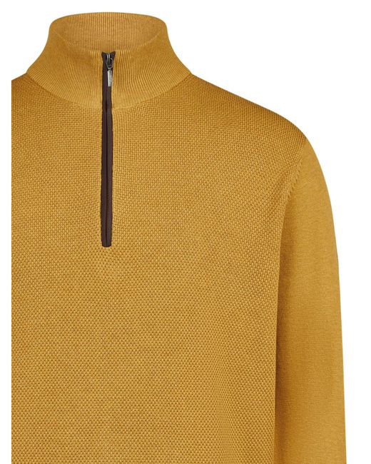 Redmond Pullover Basic in Yellow für Herren