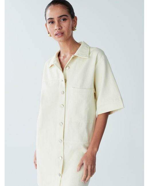 ST MRLO White Blusenkleid Lee Denim Shirt Dress