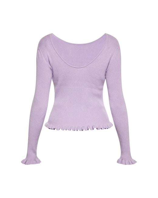 faina Purple Pullover