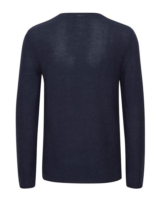 Solid Pullover in Blue für Herren