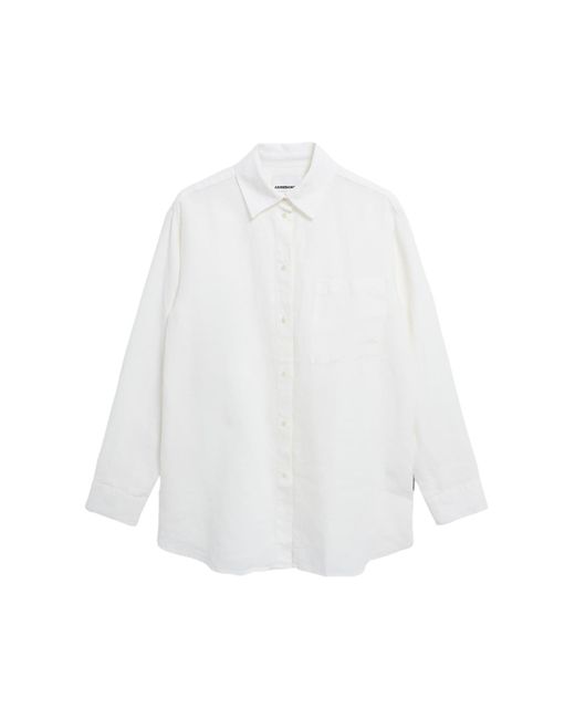ARMEDANGELS White Bluse Maalgaa Pure Lino