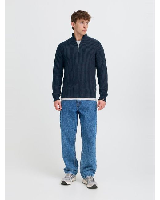 Solid Pullover Sdarian in Blue für Herren