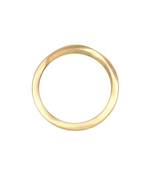 Elli Jewelry White Ring Twisted