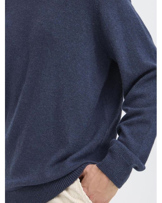 Solid Strickpullover Sdrick in Blue für Herren