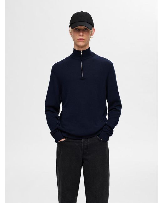 SELECTED Pullover Slhtray in Blue für Herren