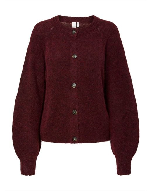 Y.A.S Purple Strickjacke Johi