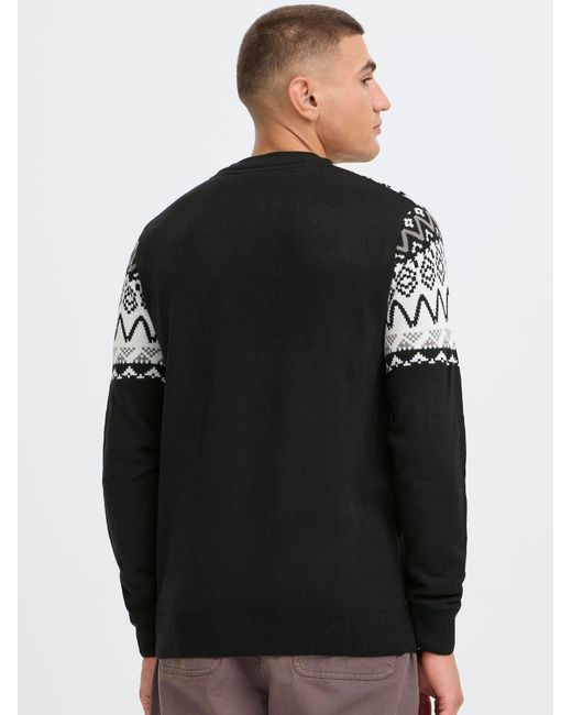 Solid Strickpullover Sdellis in Black für Herren