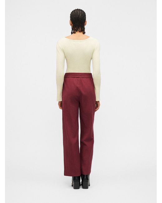 ONLY Red Hose Onltizana