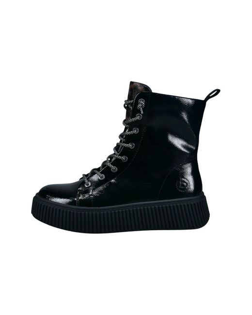 Bugatti Black Schnürstiefelette