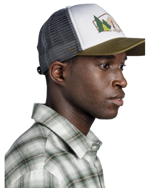 Buff Green Cap Trucker Cap