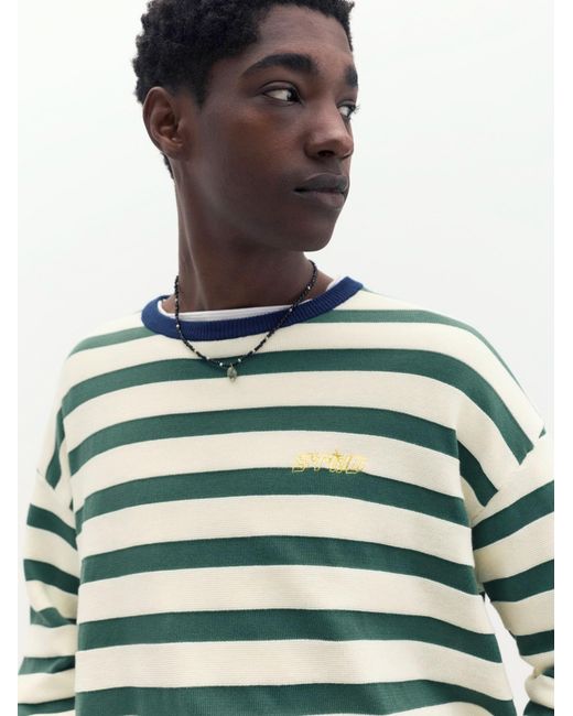 Pull&Bear Pullover Stwd in Green für Herren