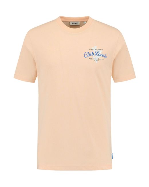 Shiwi T-Shirt Liam Paradise in Natural für Herren