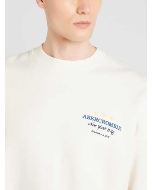 Abercrombie & Fitch Sweatshirt in White für Herren